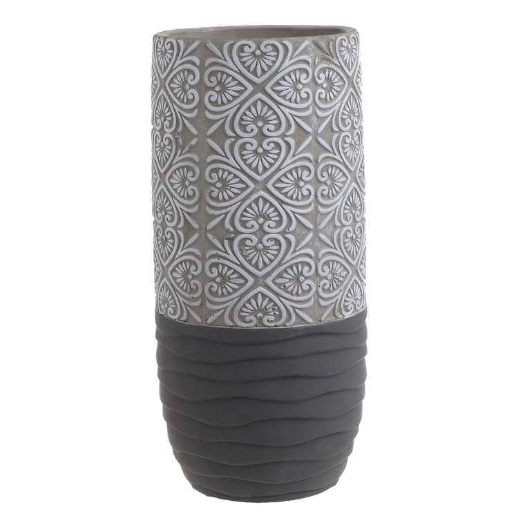 Декоративная ваза серого цвета  