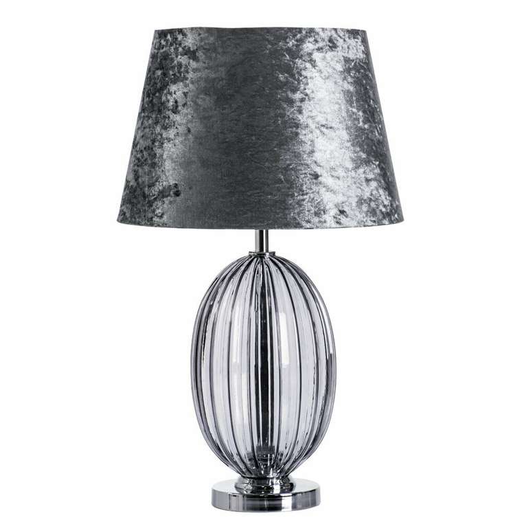 Настольная лампа Beverly серого цвета
