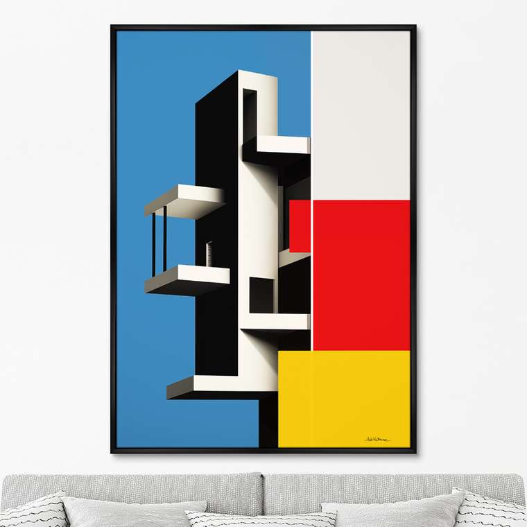 Репродукция картины Shape, color and light, No 1, 2024г.