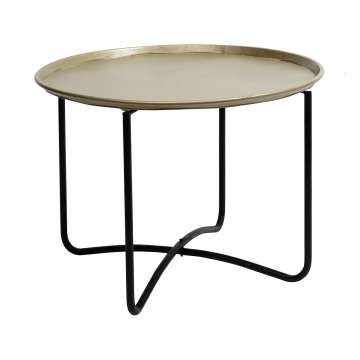 Кофейный Столик "MOVE IT" с круглой столешницей цвета шампань 