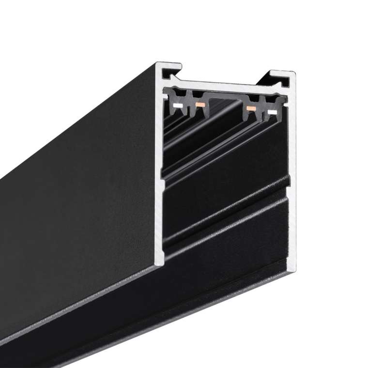 Шинопровод однофазный накладной/подвесной Novotech Vector 135299 черный 1м IP20 90-240V