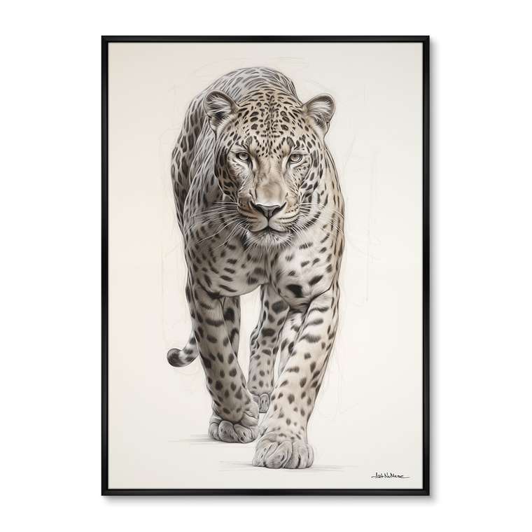 Набор из двух репродукций картин Leopards, 2024г.