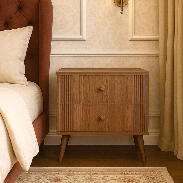 Тумба прикроватная Rain коричневого цвета