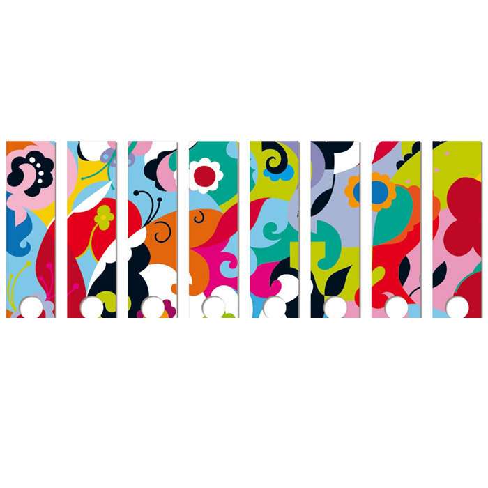 Наклейки на папки Botanica разноцветные