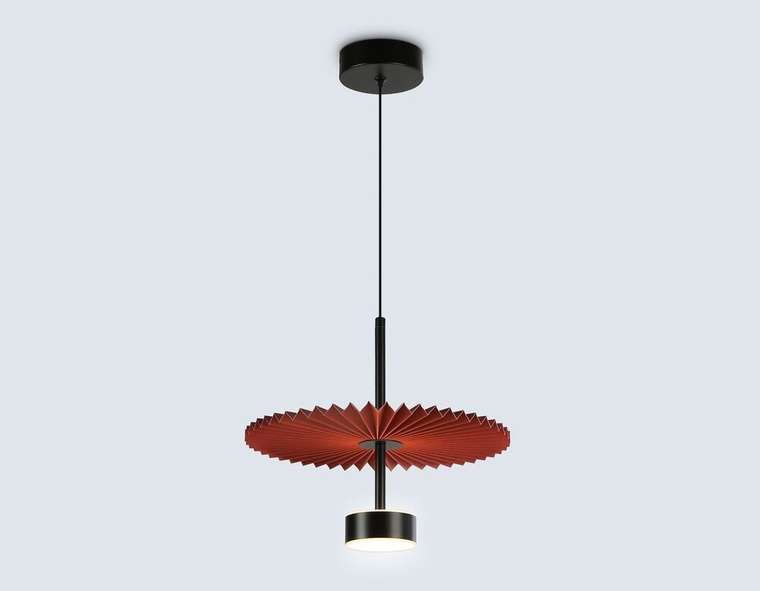 Подвесной светильник Modern LH72613 (ткань, цвет красный)