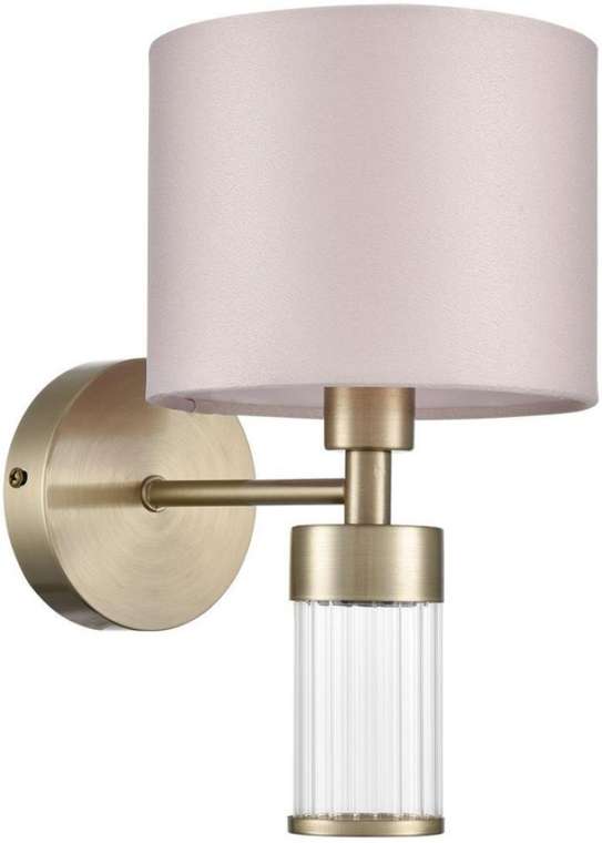 Бра Lumion Damona 8109/1W латунь титаниум/бежевый, металл/текстиль/стекло E14 40W 220V
