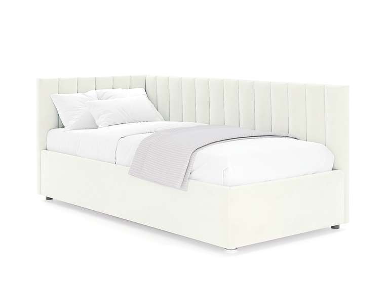 Кровать Negga Mellisa 90х200 белого цвета с подъемным механизмом левая