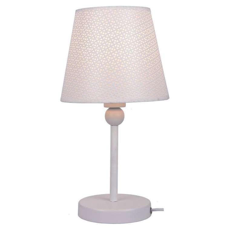 Настольная лампа с абажуром из пластика