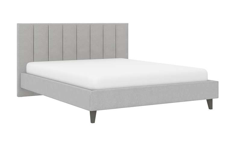 Кровать Нордин 160х200 серого цвета