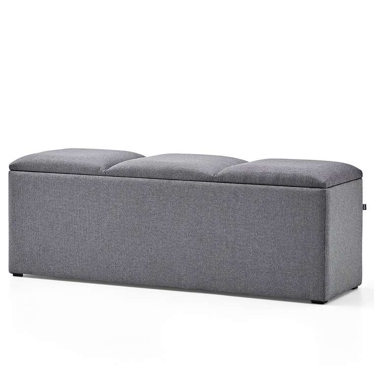 Банкетка Agora Storage Ottomans серого цвета
