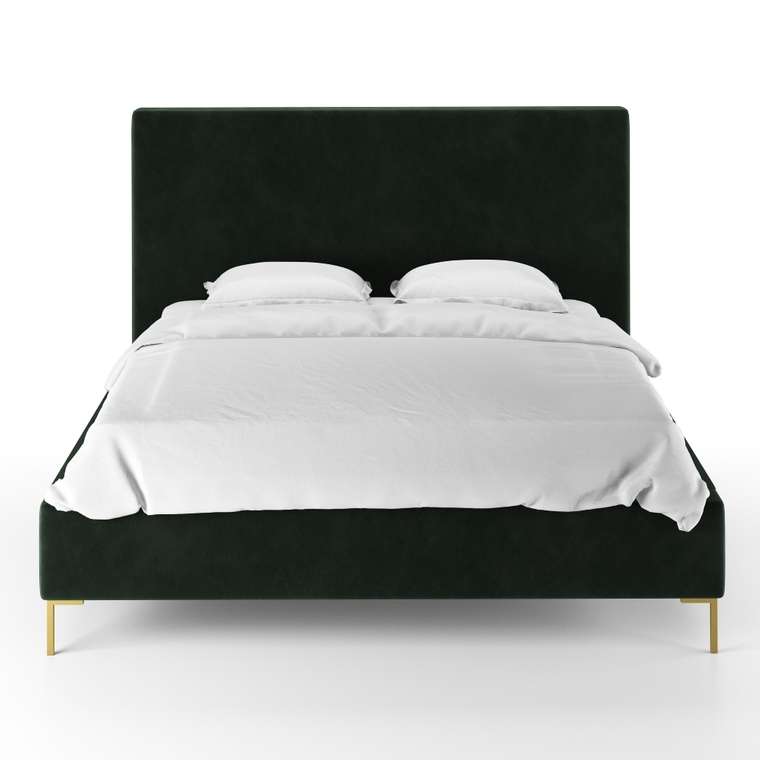 Кровать Kona 180х200 темно-зеленого цвета 