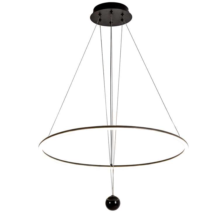 подвесная люстра Spillet черный металл LED*38W, 3040LM, 4000K, included