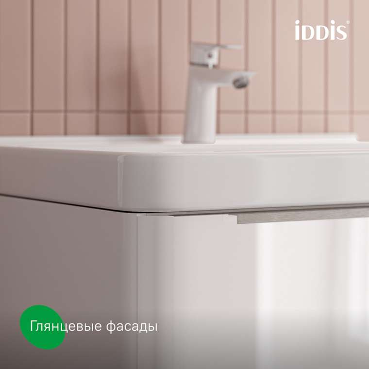 Тумба с умывальником, подвесная, 80 см, белый, Cloud X, IDDIS, CLX80W0i95K подходит умыв. 0178000i28