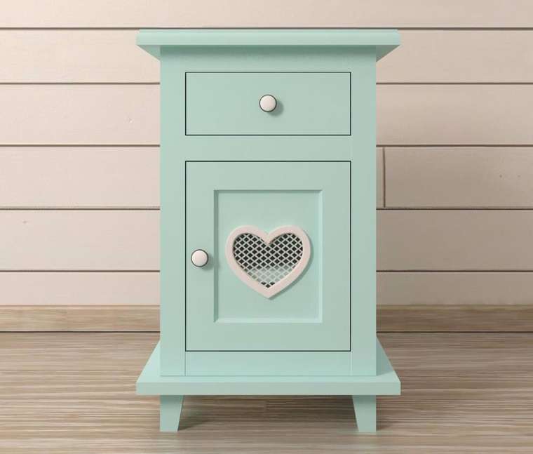 Прикроватная тумба "Adelina" в мятном цвете
