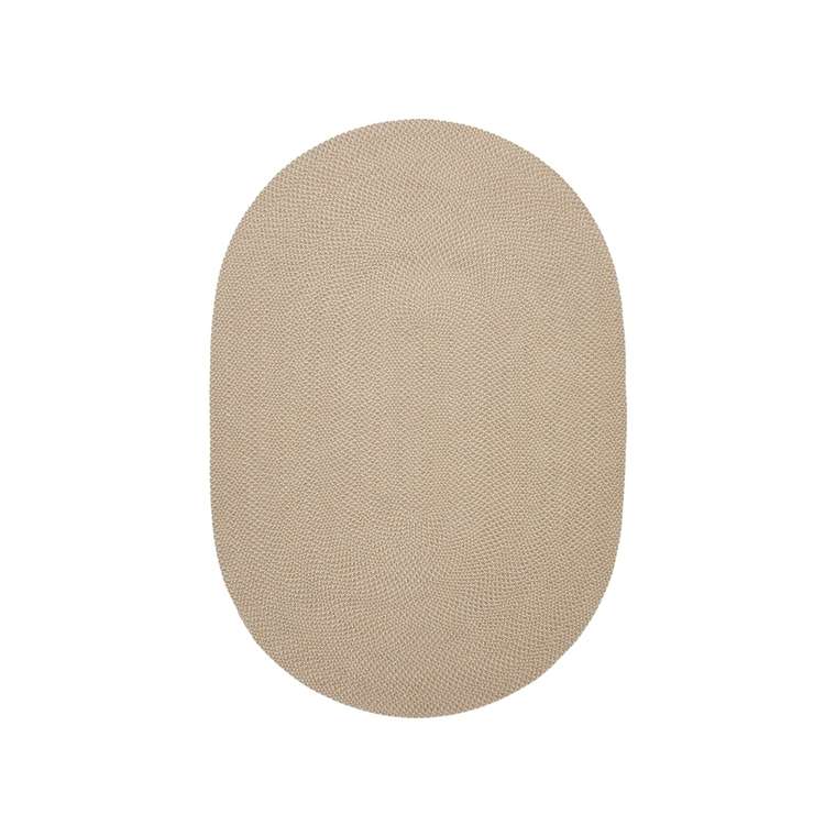 Овальный ковер Rodhe 160x230 бежевого цвета