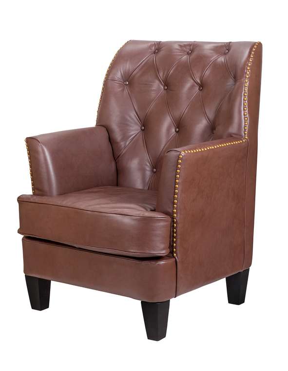 Дизайнерское  кресло Noff leather из натуральной кожи 