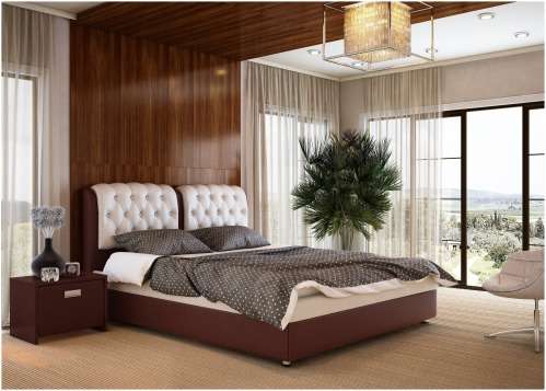 Кровать Veda 5 Brown/Cream