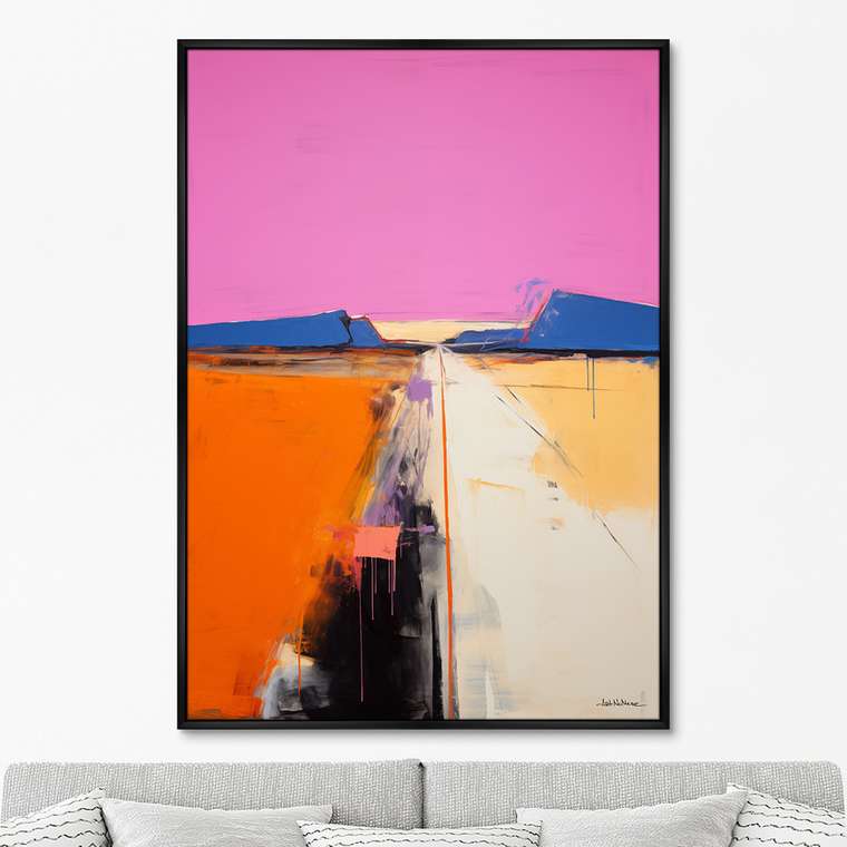 Репродукция картины Landscape collection, Lines of sunset, No 1, 2024г.
