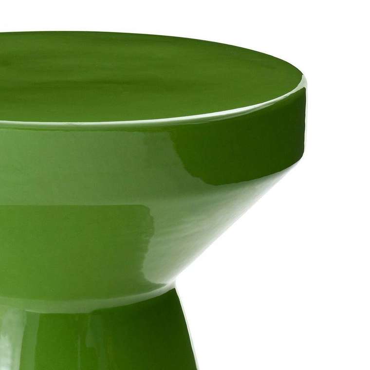 Столик из керамики Matmat зеленого цвета
