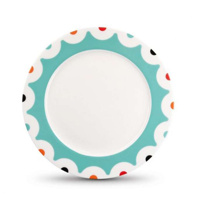 Фарфоровая тарелка Dots