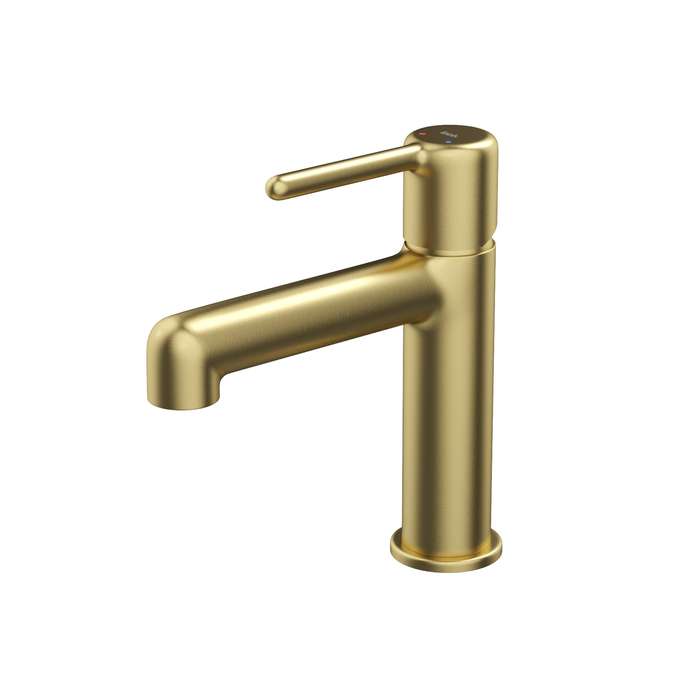 Cмеситель для умывальника IDDIS Aiger золотого цвета