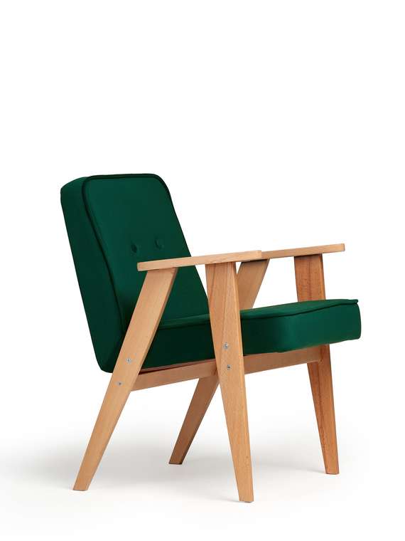 Кресло Несс темно-зеленого цвета