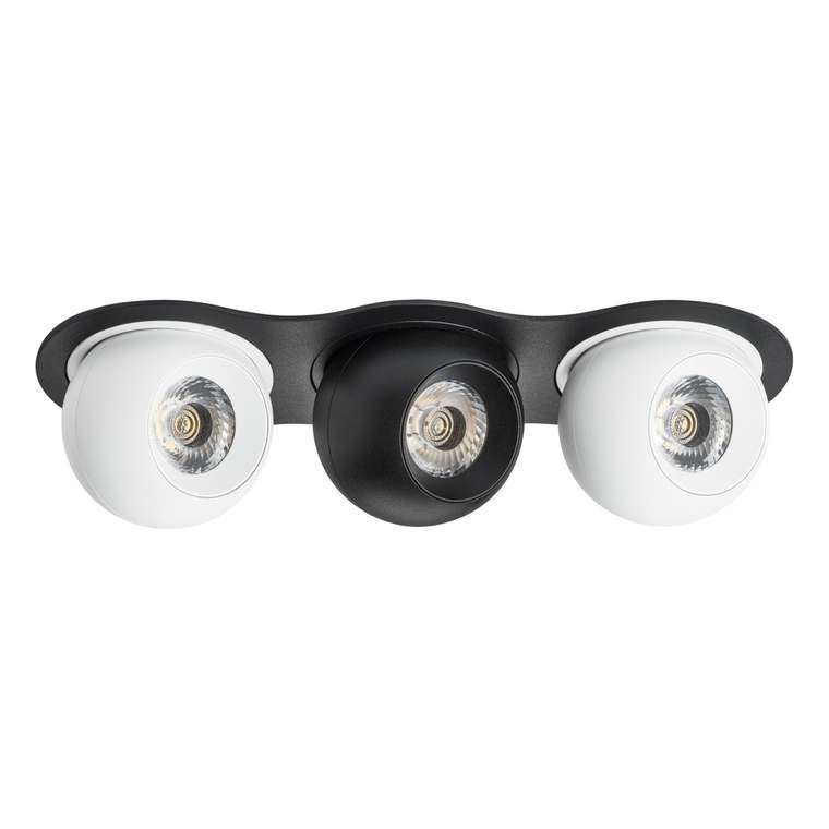 Светильник INTERO LED 9W*3 850LM*3 24G ЧЕРНЫЙ/БЕЛЫЙ 4000K (217637+217064+217074+217064)