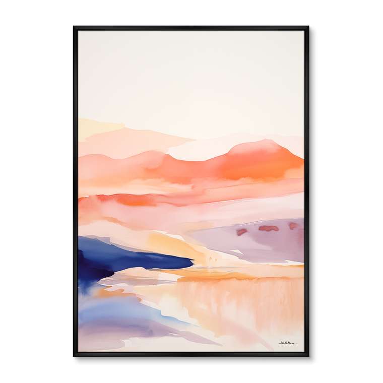 Репродукция картины Landscape collection, Spilled   colors, No 1, 2024г.