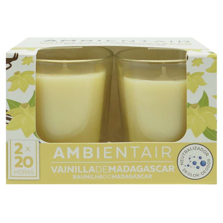 Набор из двух ароматических свечей Мадагаскарская ваниль