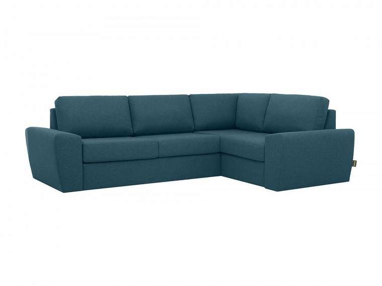 Угловой диван-кровать Peterhof синего цвета 