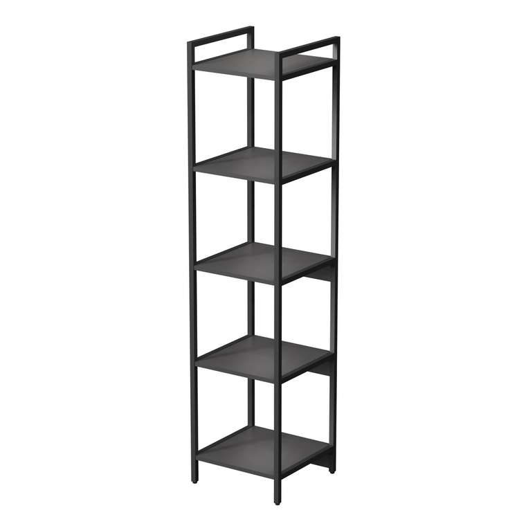 Стеллаж 10СС.5.400 средний 5 полок темно-серого цвета