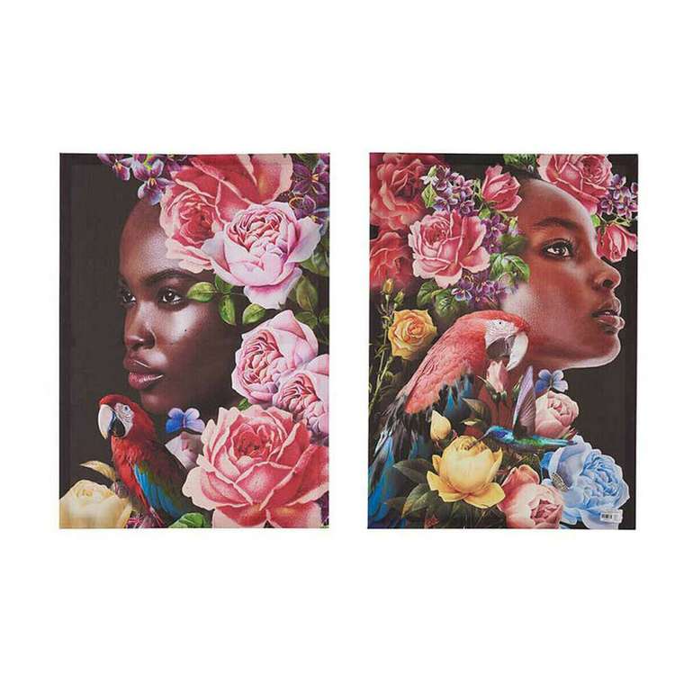 Картина Женщина 50 x 3 x 70 cm (2 pcs) (50 x 1,5 x 70 cm)