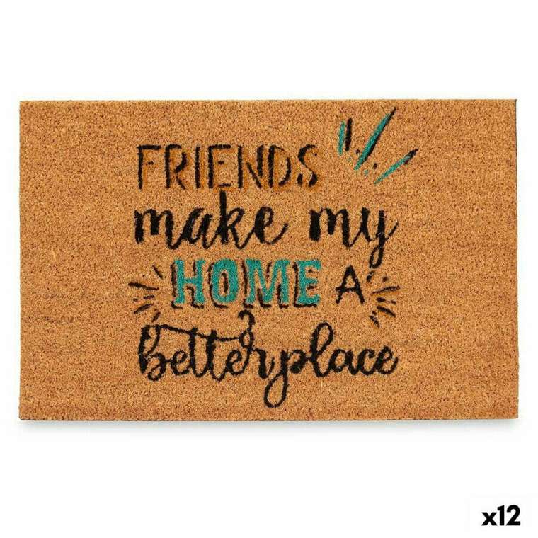 Дверной Коврик Friends Синий Натуральный 60 x 1 x 40 см (12 штук)