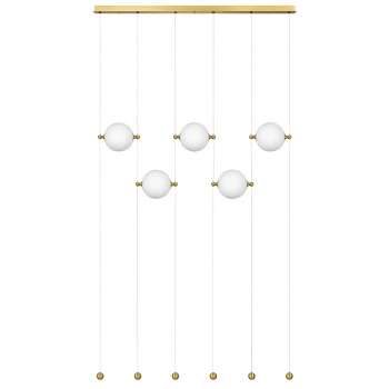 Люстра DAFNE LED 5x8.5W ЛАТУНЬ 3000K