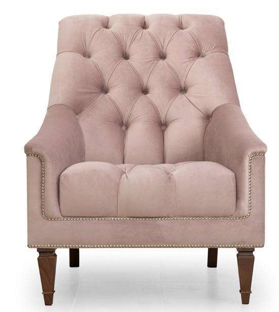Кресло Элеганс Schnadig дизайн 2 розового цвета