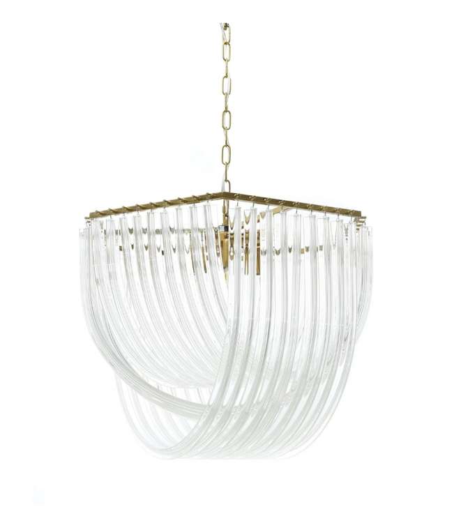 Подвесная люстра Weddini LDP 6001-600 GD+CL (стекло, цвет прозрачный)