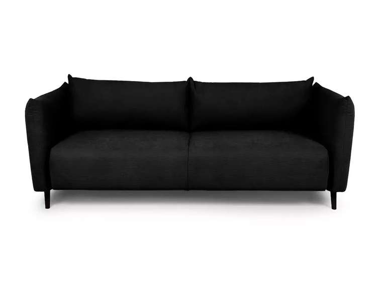 Диван-кровать Menfi темно-серого цвета с черными ножками