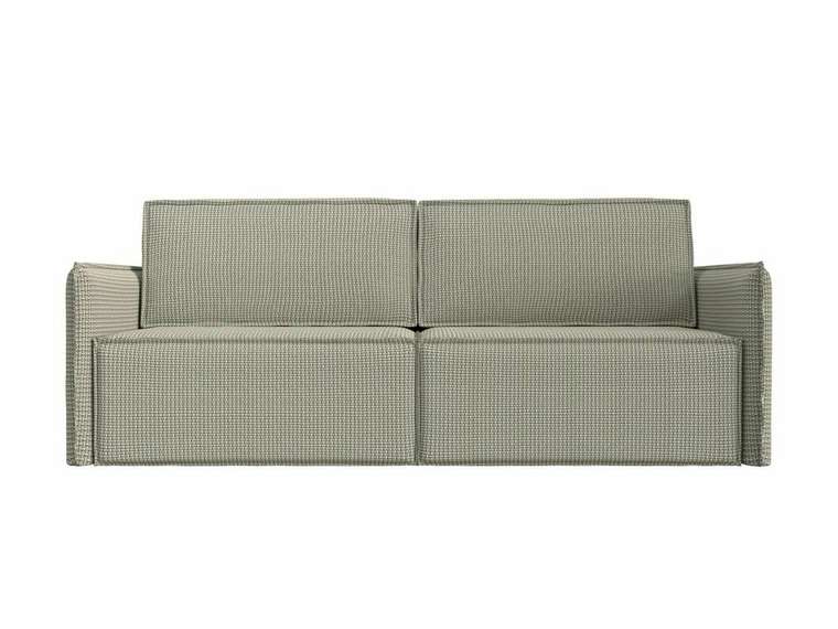 Прямой диван-кровать Либерти серо-бежевого цвета