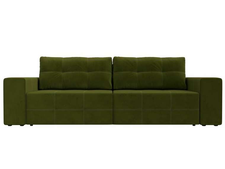 Прямой диван-кровать Перри зеленого цвета