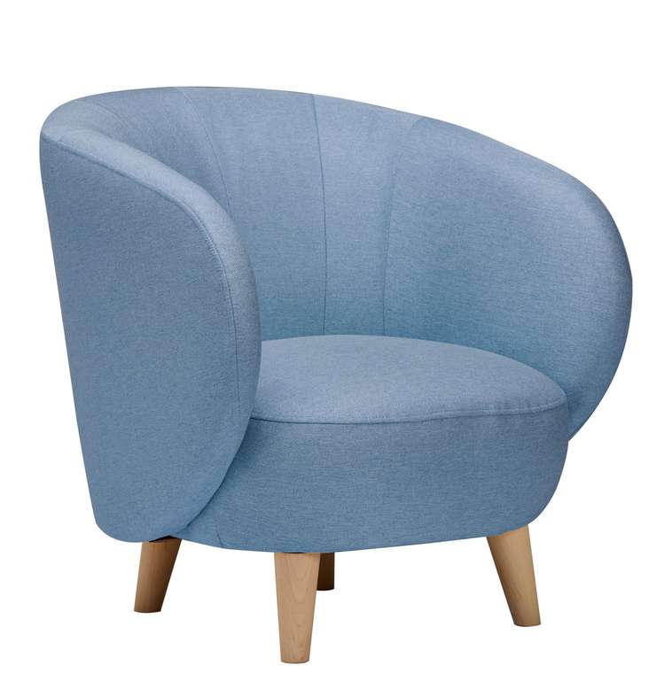 Кресло Мод голубого цвета