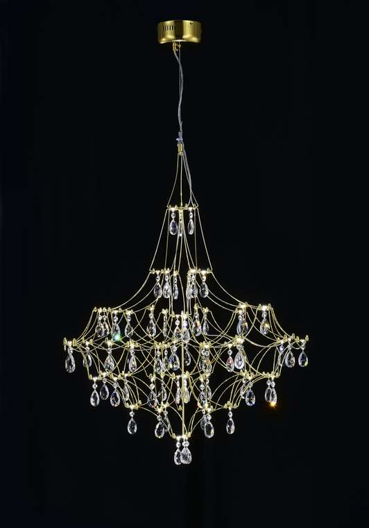 Подвесная люстра Allegria MR2642-66P-50AD (металл, цвет золото)