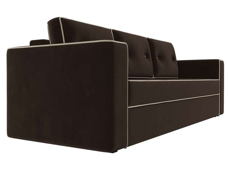 Прямой диван-кровать Принстон коричневого цвета