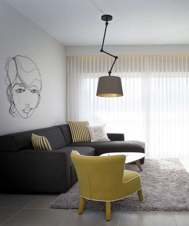 Подвесной светильник Pistunio 390198 (ткань, цвет коричневый)