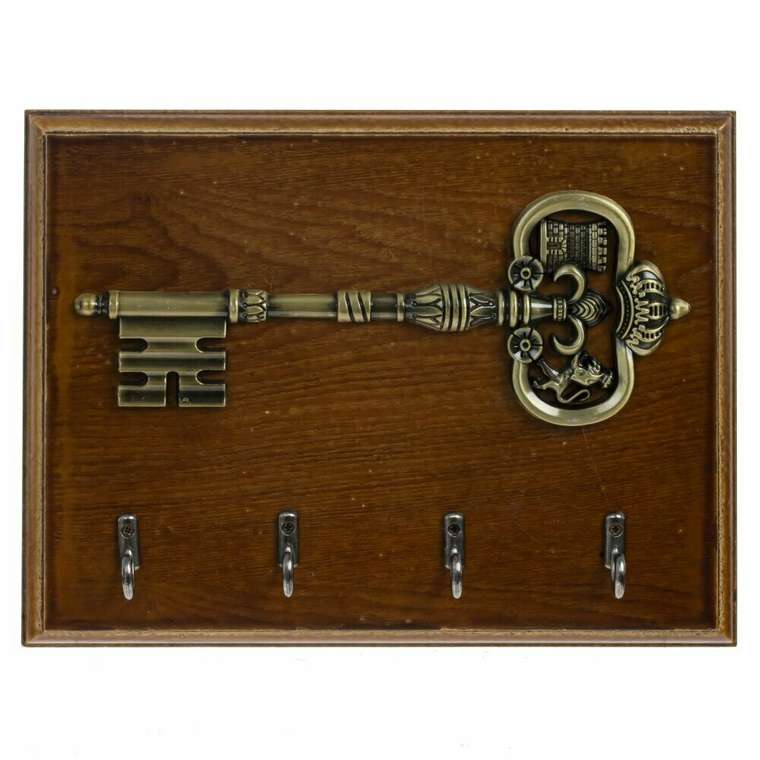 Ключница Ключ коричневого цвета