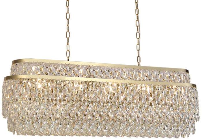 Подвесная люстра Newport 8530 8530/120 C oval gold polished