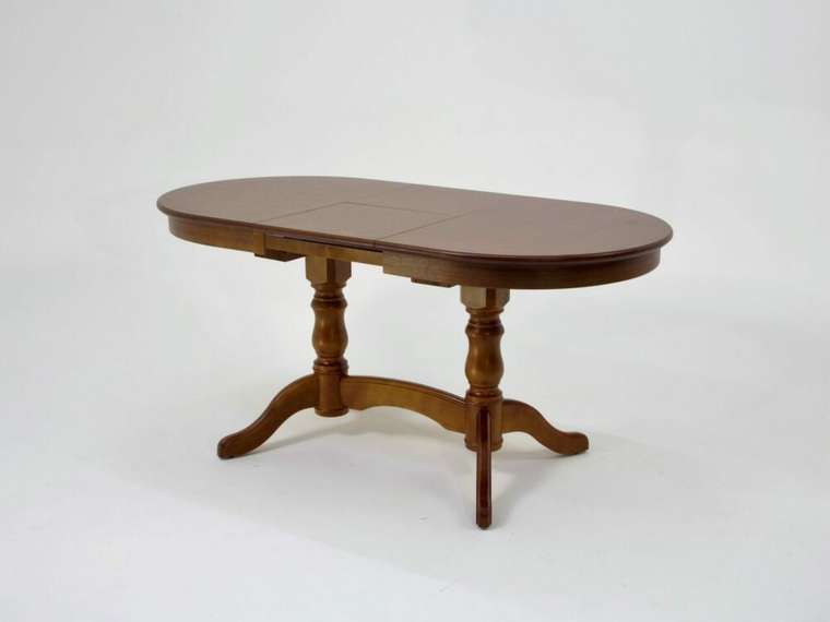 Обеденный раскладной стол Бизе коричневого цвет