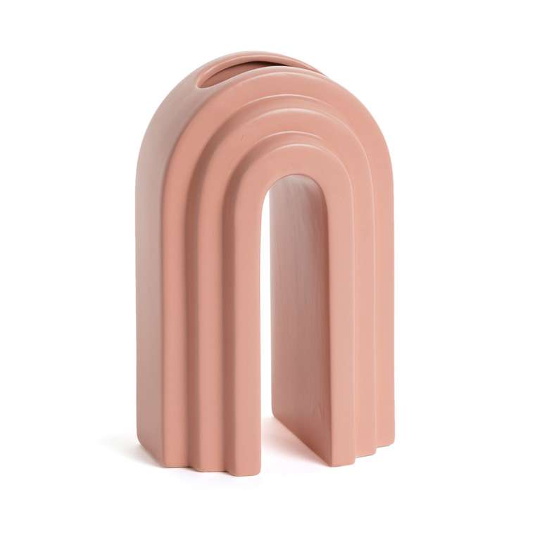 Керамическая ваза Andy розового цвета