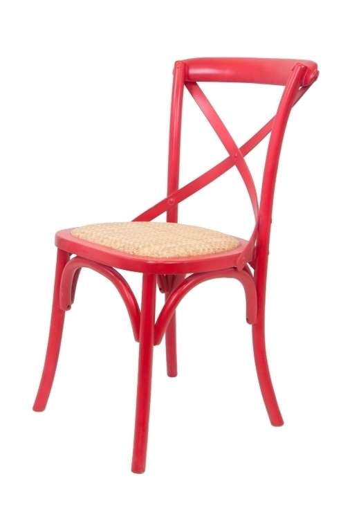 Венский стул Cross Back Red