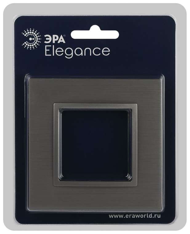 Рамка Elegance Б0065842 (алюминий, цвет титановый)