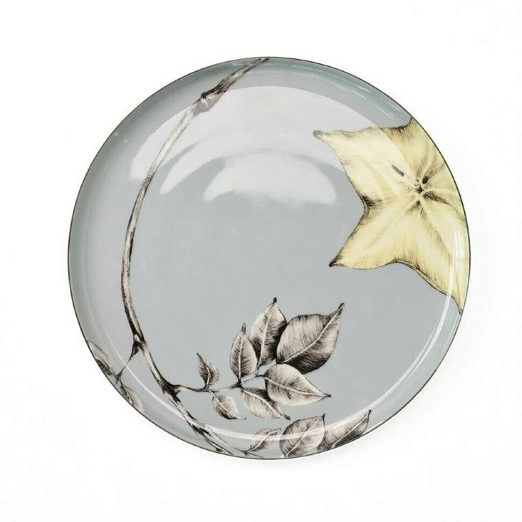 Тарелка Plate 2 серо-голубого цвета